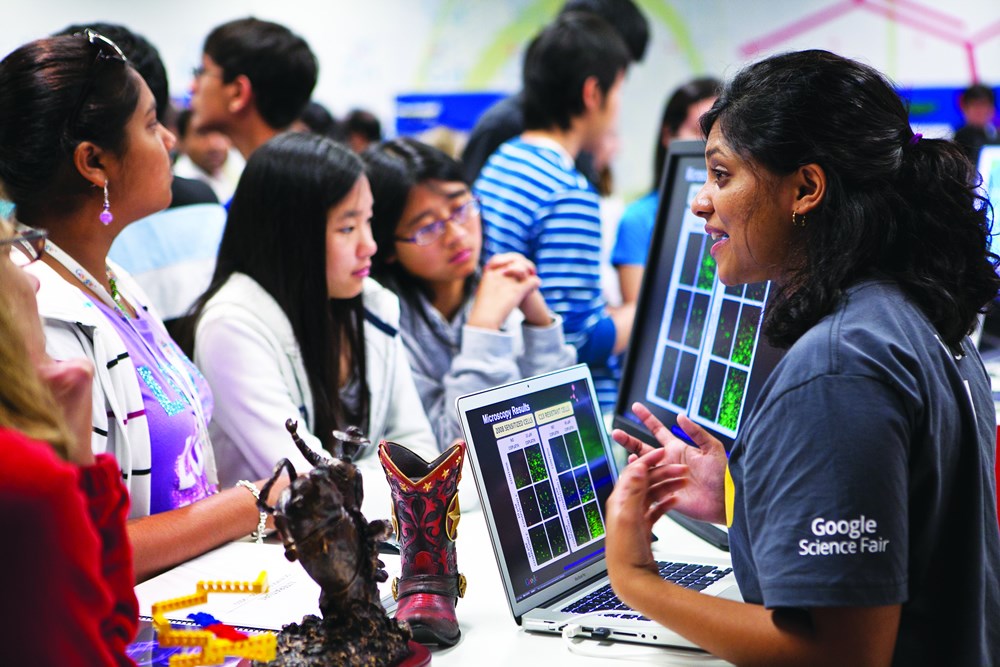 Picture of the sr. high science fair