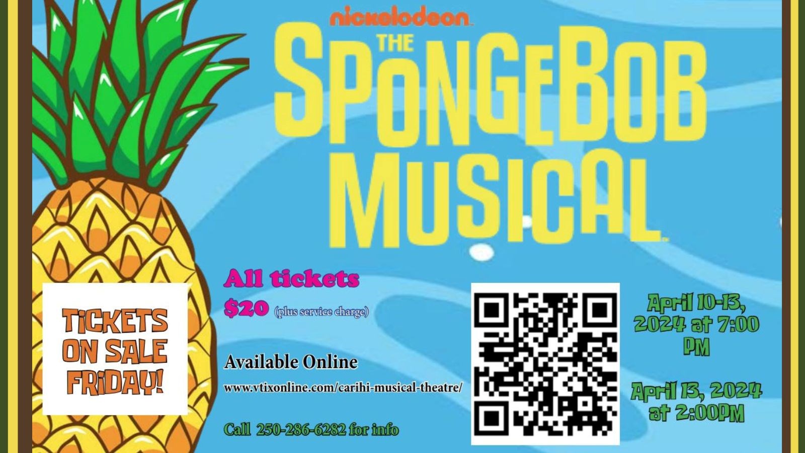 Tickets on sale Friday