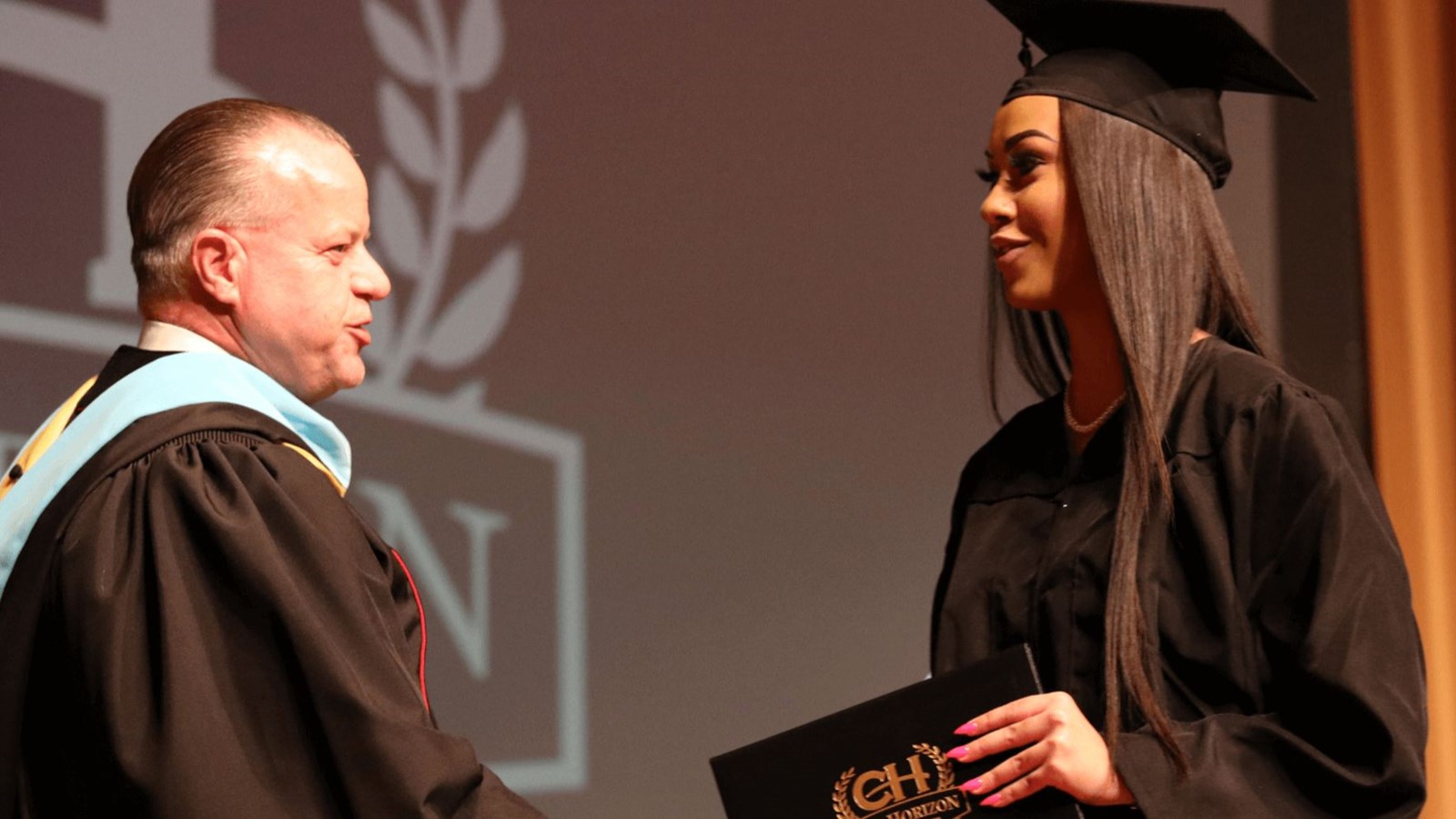 Picture of happy student graduating