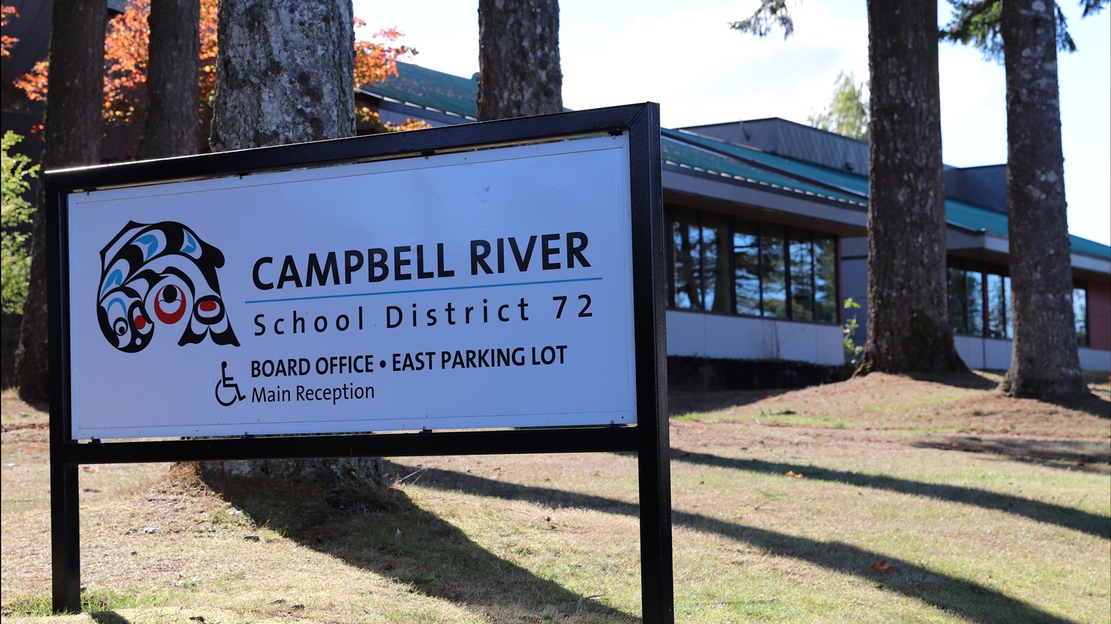 Exterior of the school board office.