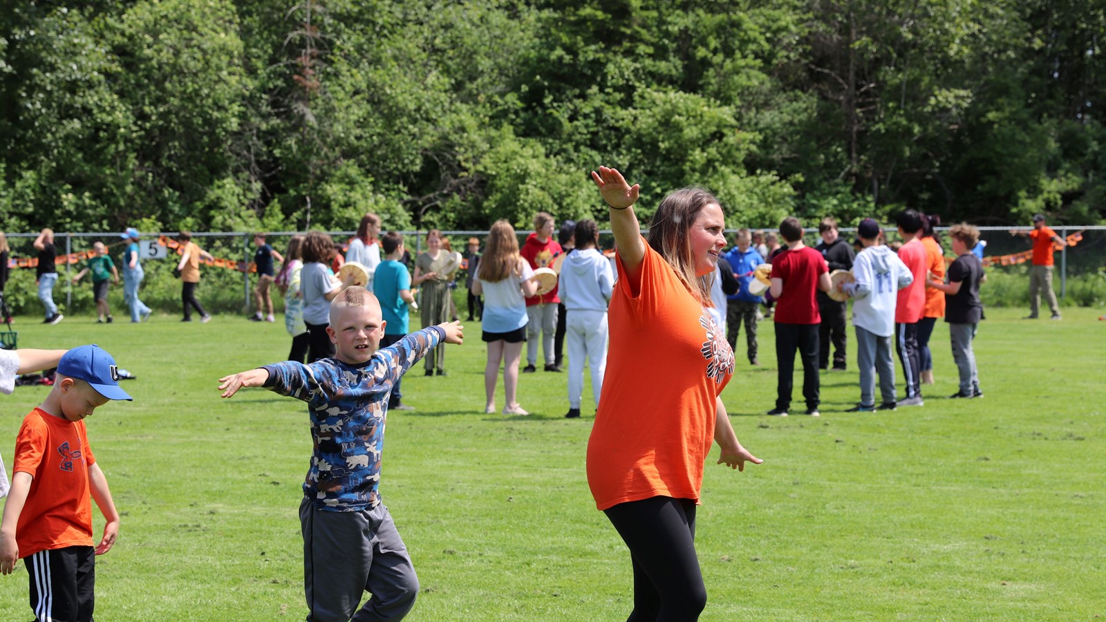 Penfield students and staff participated in traditional dances.