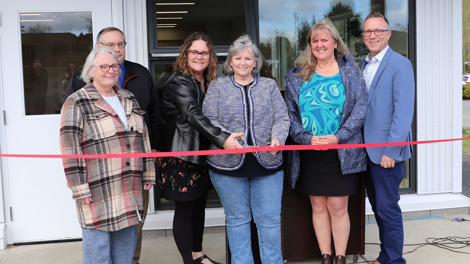 The official ribbon cutting of the new Ripple Rock Child Care Centre.