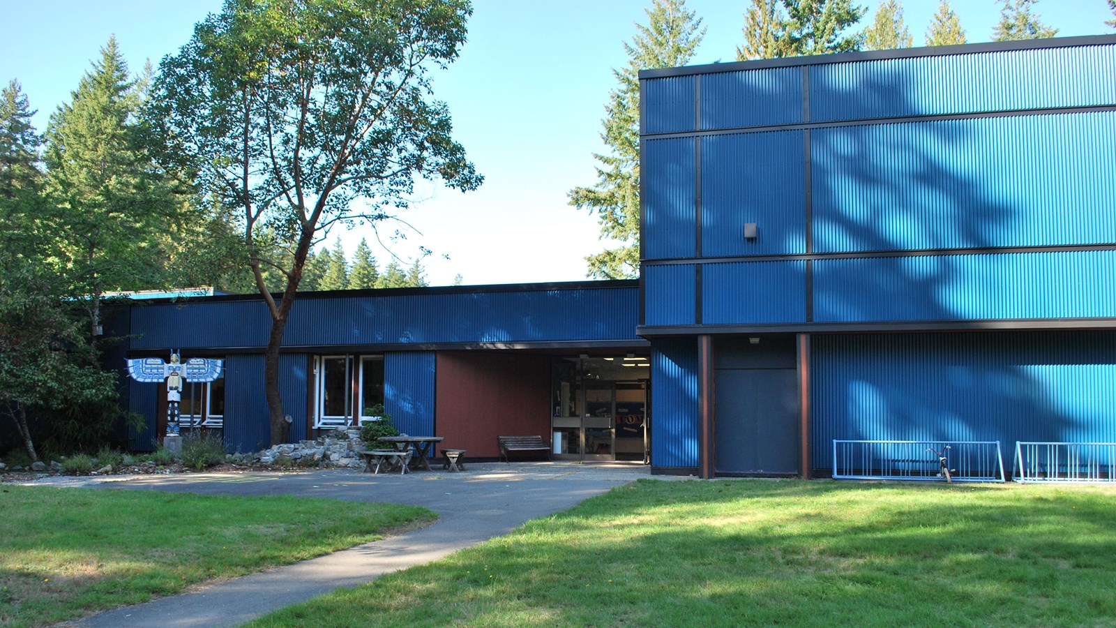 Photo of outside of Cortes Island School.