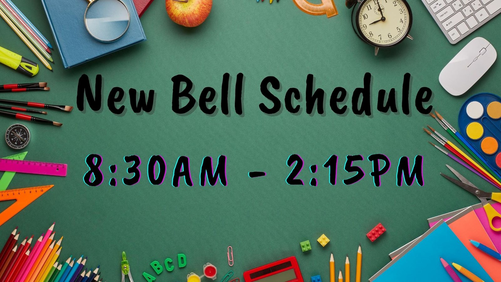 *New Bell Schedule*