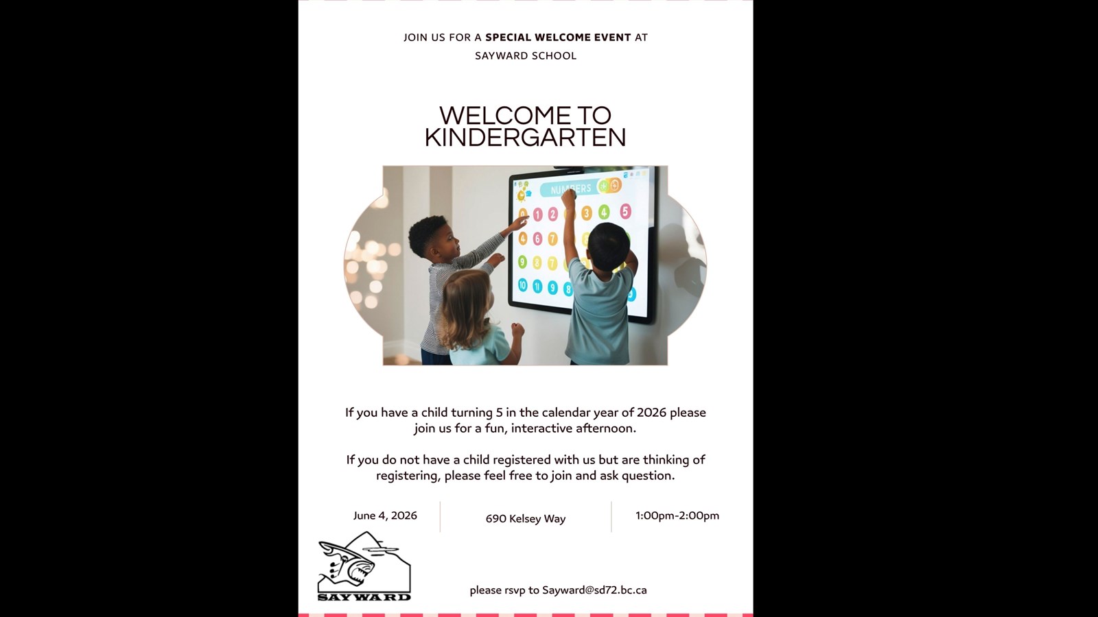 welcome to kindergarten
