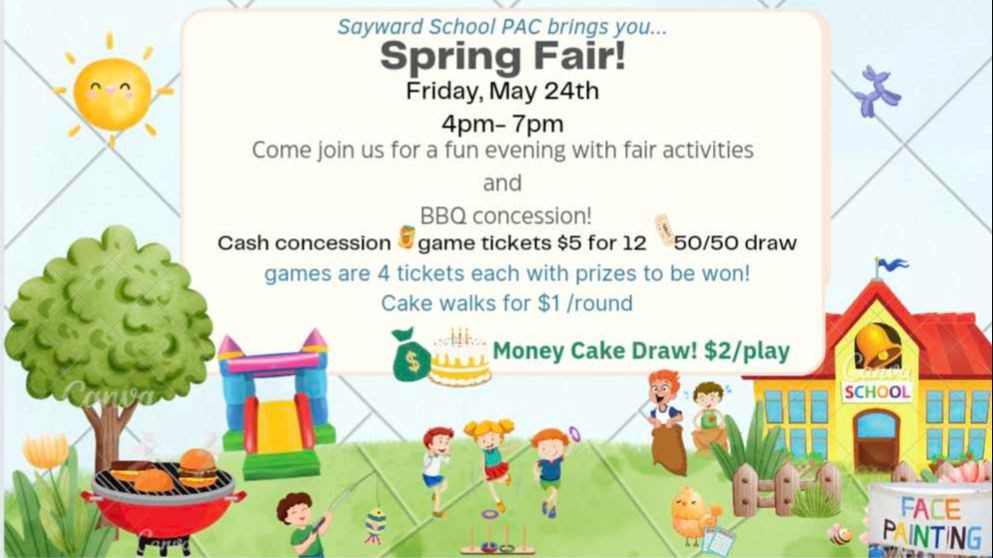 Spring Fair! Friday, May 24th! 